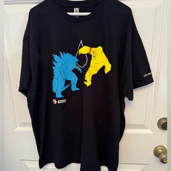 Kong x Godzilla New Empire American Red Cross Give Blood T-Shirt - Picture 1 of 5